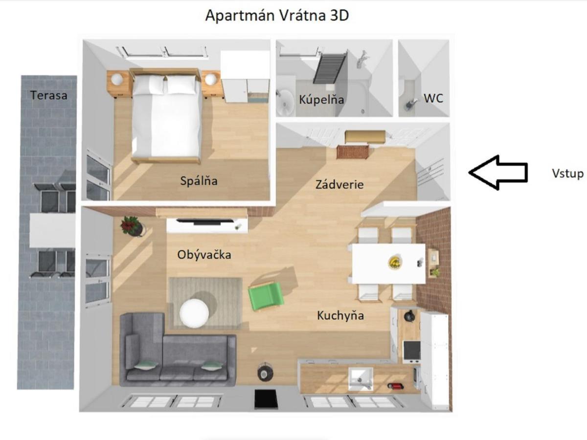 Apartmán Vrátna Terchová Esterno foto